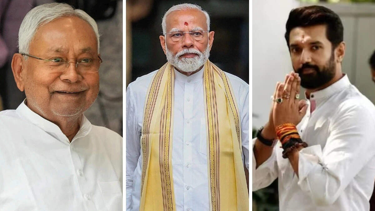 Only PM Modi with Nitish on BJP’s cover photo! Chirag, Manjhi and Kushwaha ignored, are there signs of split in the alliance?