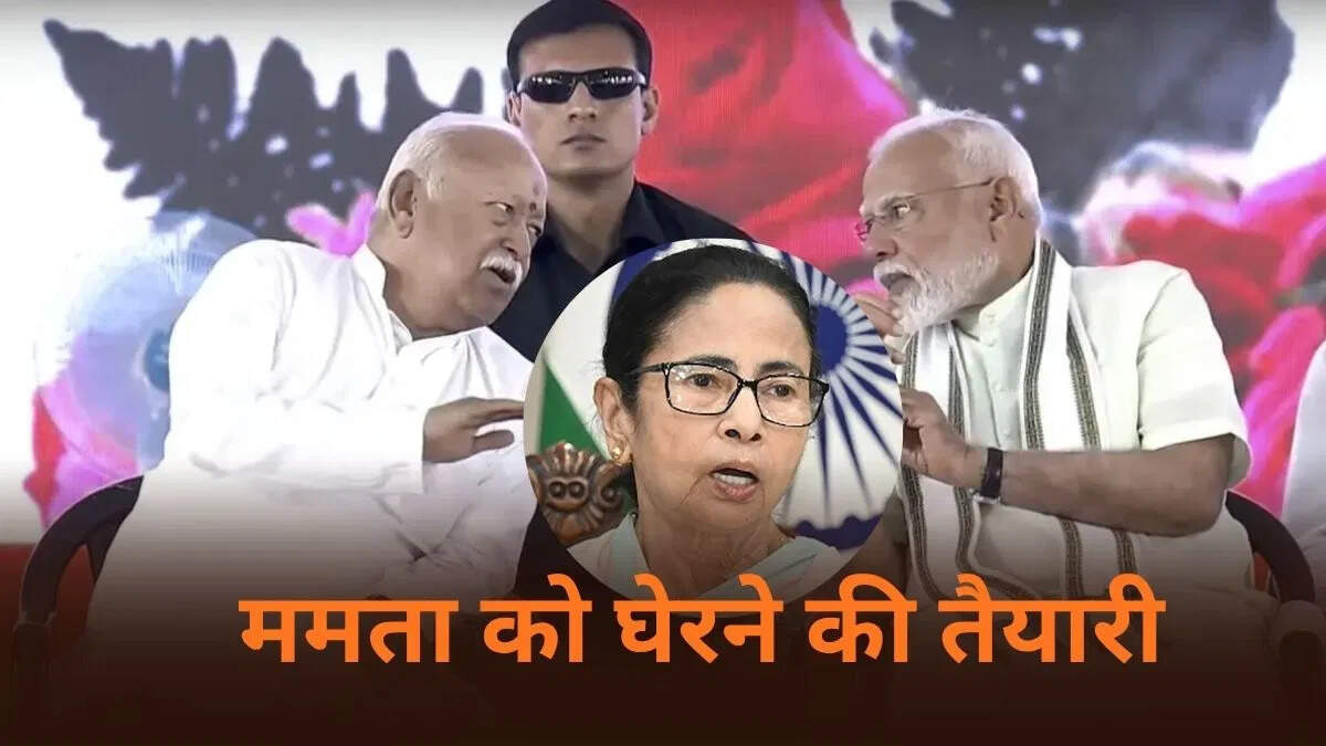 Gearing up to trounce Mamata over infiltration and corruption, RSS-BJP to wave saffron in West Bengal, big assembly ahead of elections