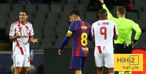 التحكيم ظلم أولمبياكوس ضد برشلونة ..