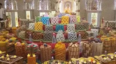 Rajkot: Maha Annakoot festival organized at BAPS Swaminarayan Temple, more than 1500 dishes were served.