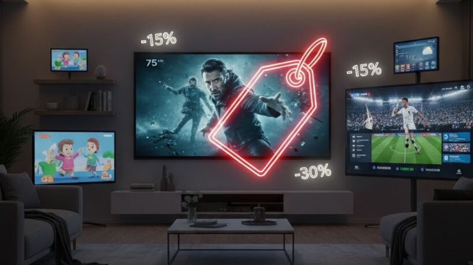 TVs assembled for every corner! Limited time offers on TVs for every budget