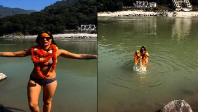 “Bikini in Ganga?” Video of woman at Rishikesh ghat goes viral, people angry on social media said – ‘This is an insult to religious dignity’