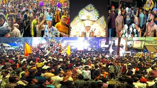 Maa Kali bid farewell at midnight… Procession of 81 idols, Parbatti in front, Jogsar’s Bamkali behind, see amazing photos – Kali Puja procession around 8090 idols deck in a row from station chowk to Kali visarjan ghat bhagalpur.