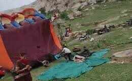 Major accident averted in Ramdevra fair, children’s ‘Mickey Mouse’ swing blown away in strong storm