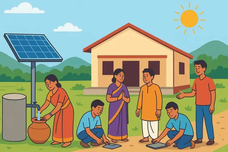 Thirst will be quenched by Solar Panghat in Banedia-Dhilikheda