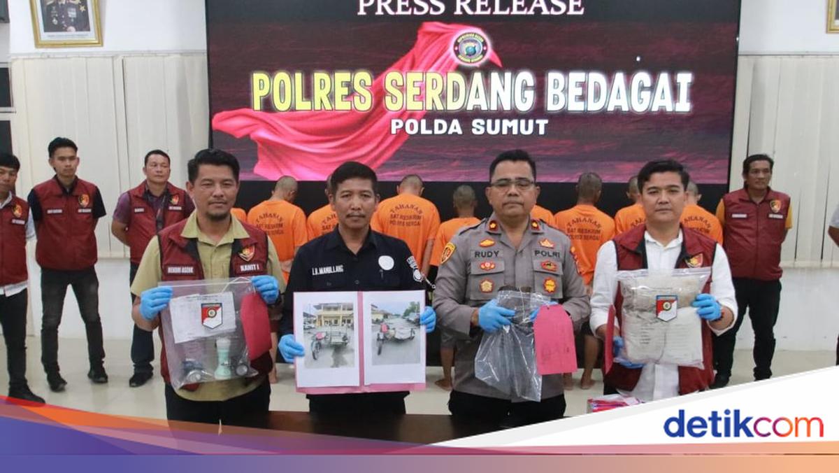 Police arrest gang of thieves of iron water machine worth IDR 150 million in Sergai