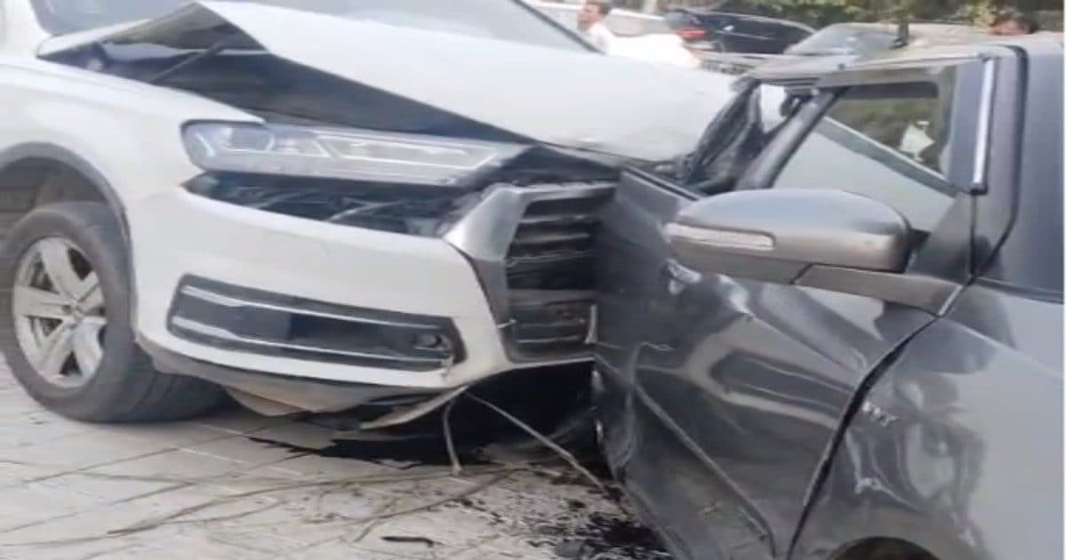 Former minister’s minor son hits car with Audi in Jaipur, boy and girl injured in accident