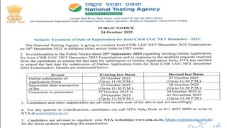 CSIR UGC NET December 2025: Last date for registration extended, now you can apply till today – csir ugc NET December 2025 registration last date extended, candidate can now apply till today