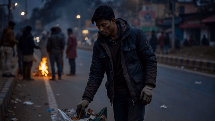 दिल्ली में खूनी खेल:आग सेंकने के दौरान बातों-बातों में निकली गाली, कबाड़ बीनने वाले को तड़के चाकू से गोदा - 22 Year Old Scrap Collector Attacked With Knife