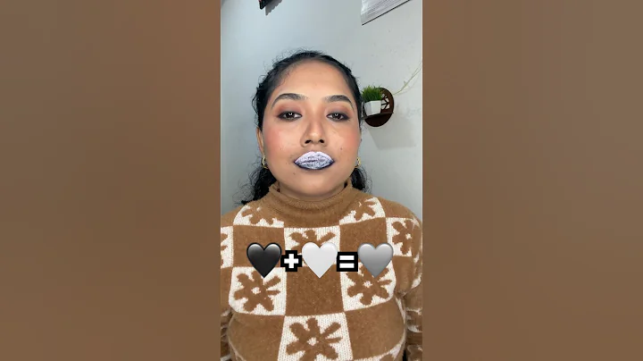 Black + White Lipstick Mixing 😱 | Unexpected Result #makeup #lipstick #beautytiips #lipgloss #lips