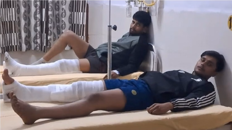 रेवाड़ी में पुलिस और बदमाशों की मुठभेड़:दो के पैर में लगी गोली, पूछताछ के दौरान कई अहम खुलासे होने की उम्मीद - Shootout Took Place Between Criminals And Police In Rewari, Two Of The Criminals Were Shot In Leg