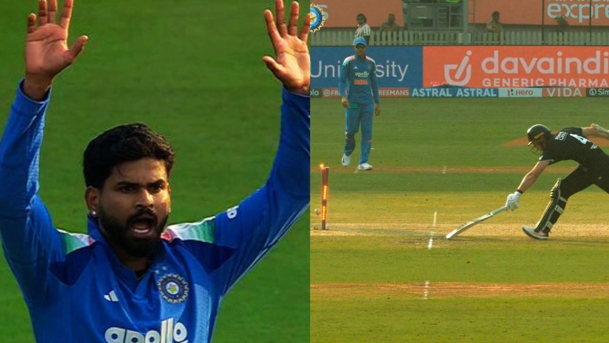 IND vs NZ: श्रेयस अय्यर का थ्रो देखा क्या, इस तरह न्यूजीलैंड के कप्तान माइकल ब्रेसवेल को किया रनआउट, देखें VIDEO