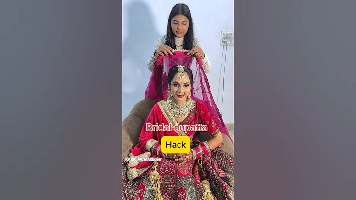 BRIDAL MAKEUP | BRIDAL DUPATTA HACK #shorts #shortsfeed #youtubeshorts