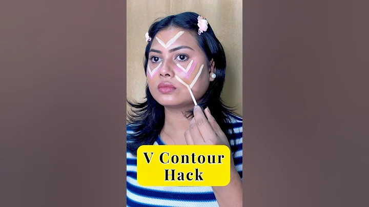 V Contour Hack 😨 ??? #shortvideo #shorts #trend #makeuphack #makeup #makeuptips #contour