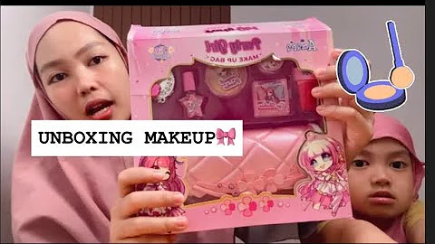 Unboxing & Try on Makeup 😍🎀