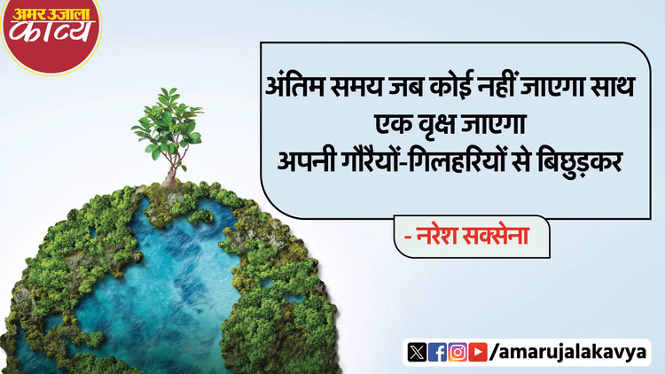 World Environment Day Poetry Naresh Saxena Hindi Kavita Ek Vriksh Bhi Bacha Rahe - Amar Ujala Kavya