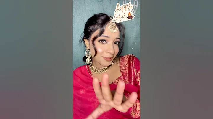 Happy 🌾🔥Lohri Soft Subtle🌸Makeup Look with Sanu nehar wale pull tay bulake#youtubeshorts#shorts