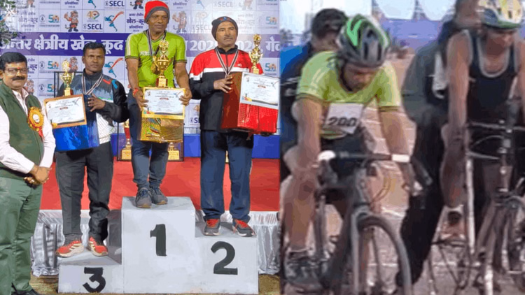 53 की उम्र में गजब का जज्बा:साइकिल रेसिंग में जीता गोल्ड मेडल, 25 साल बाद की दमदार वापसी: पत्नी हैं  It ऑफिसर - U.d Diwan Won Gold Medal In Cycle Racing At Age Of 53