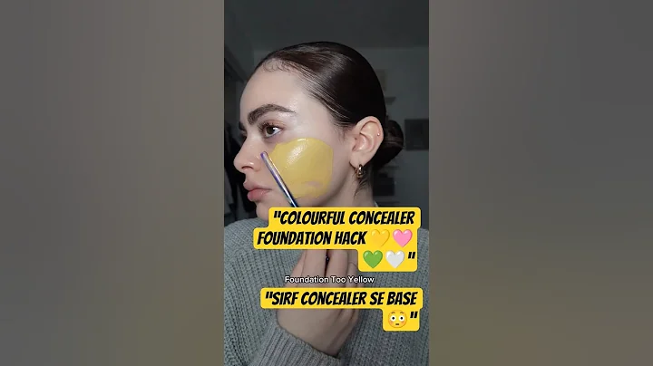 Colourful Concealer Se Foundation Hack 😍 | No Foundation Makeup#shorts #makeup #viralvideo