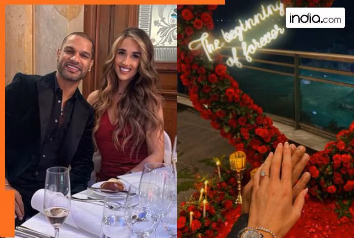 Shikhar Dhawan gets ENGAGED for 2nd time, shares heartfelt post with Sophie Shine