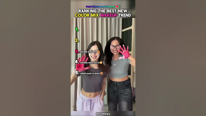 Ranking The Best Color Mix Makeup Trend (Pt. 2) #cute #colormix #shorts