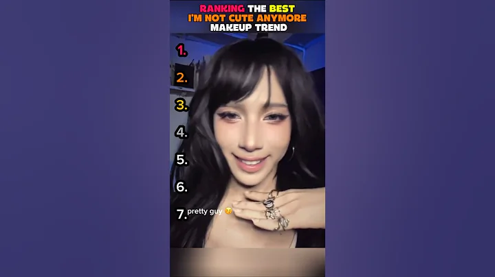 Ranking The Best I’m Not Cute Anymore Makeup Trend #tiktokviral