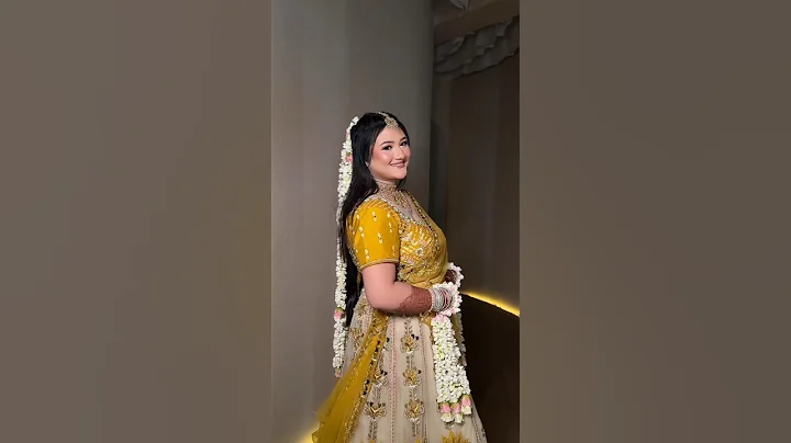 Very beautiful Haldi bride makeup look 💛💛 #minivlog #haldimakeup #haldibride #haldi #shorts #short