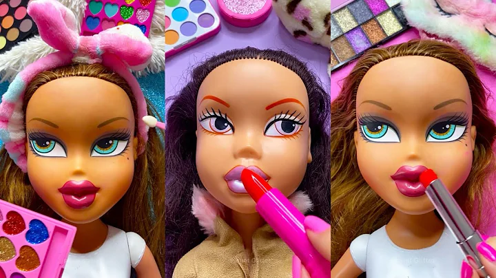 ASMR Satisfying with Unboxing Review Mannequin Makeup beauty Skincare Sounds Video Fast Hair brown 