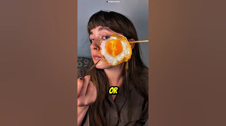 So Hungry She Used Makeup to Replace an Omelet 🤯 #shortvideo