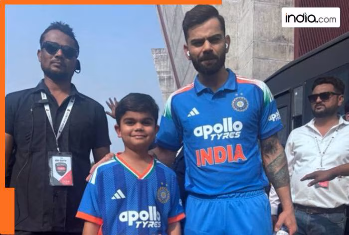 'Udhar dekh mera duplicate baitha hai', Virat Kohli reacts after spotting 'Chota Chiku' in Vadodara