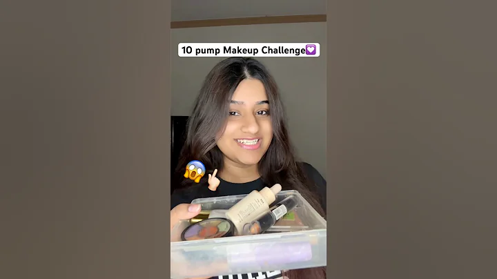 10 Pumps Makeup Challenge😱👆🏻#makeup #makeupchallenge #makeupfunny #tiktoktrend #challenges #fyp
