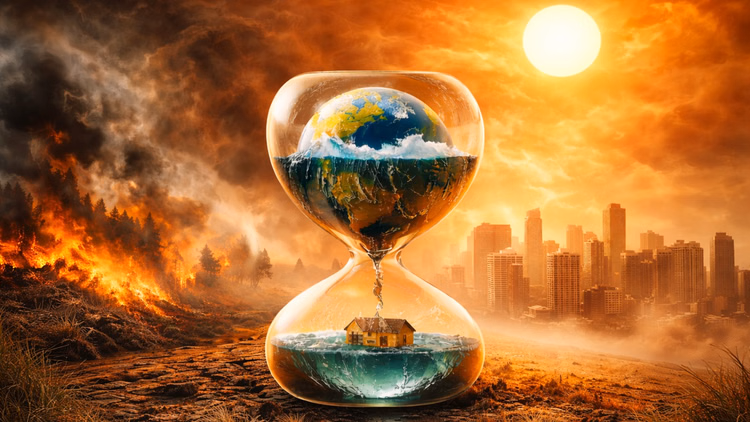 चिंताजनक:2025 तीसरा सबसे गर्म साल, दुनिया 1.5 डिग्री सीमा पार करने की ओर; ध्रुवीय इलाकों में रिकॉर्ड गर्मी - Climate Change Worry 2025 Third Hottest Year On Record World Poised To Cross 1.5 Degree Threshold