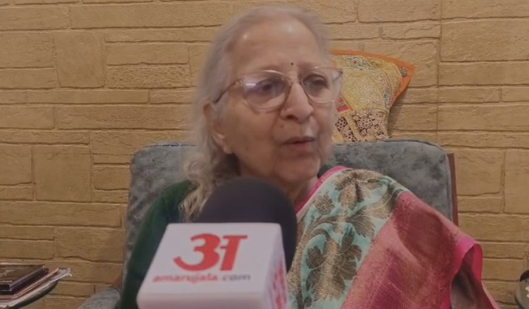 बनारस के घाट पर देवी अहिल्या की प्रतिमा को नुकसान:सुमित्रा महाजन बोलीं- दुर्घटना है, सरकार करेगी पुनर्स्थापना - Sumitra Mahajan's Statement On Manikarnika Ghat Dispute Indore Banaras News Holkar Dynasty