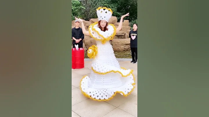 He Created A Dress Without Buying Clothes 😲 #shorts #viral #trending