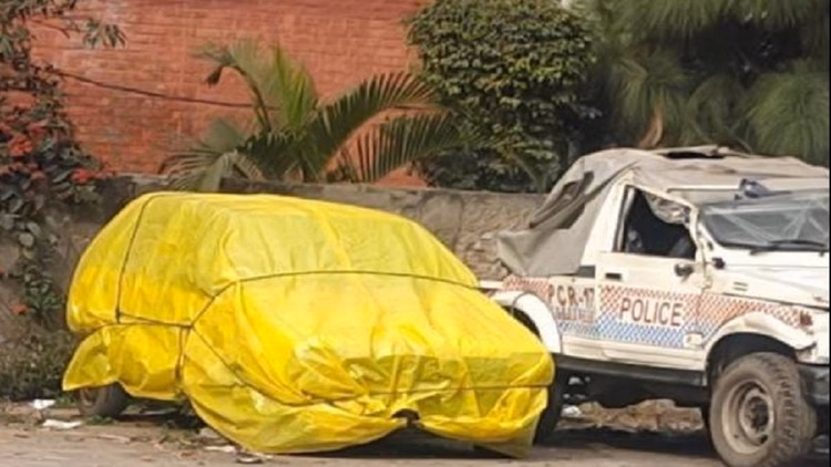 बलदेव नगर कार प्रकरण:पटियाला से कार चालक काबू, अंबाला के होटल में रुके थे मुख्य साजिशकर्ता - Accused Arrested For Setting A Car Parked In Police Station On Fire