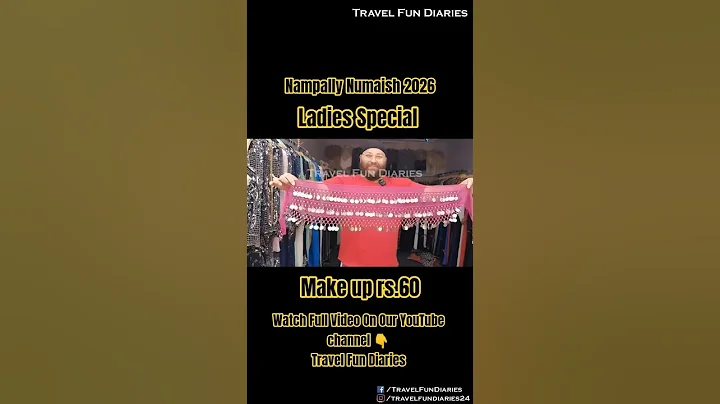 LADIES SPECIAL STALLS 😍 | DRESSES, KAFTANS & MAKEUP DEALS | NAMPALLY NUMAISH 2026#shorts #numaish - English