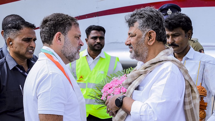 राहुल-डीके शिवकुमार की मुलाकात से क्यों उठा सियासी तूफान?:कांग्रेस नेता ने दी सफाई, कहा- इसे गंभीरता से न लें - Karnataka Deputy Cm Shivakumar Says Don't Read Too Much Into My Meeting With Rahul Gandhi