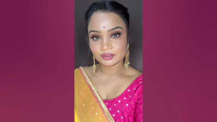 Haldi makeup look #makeup #makeuptutorial #wedding #shorts