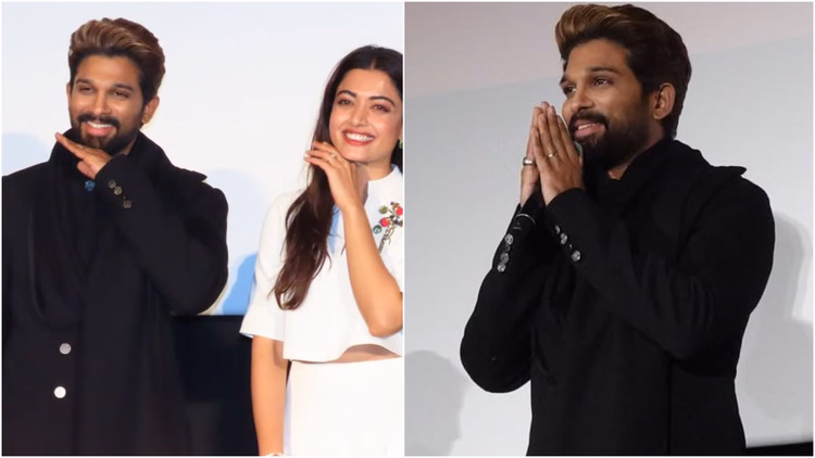 अल्लू अर्जुन ने जापानी में बोला ‘पुष्पा 2’ का डायलॉग, टोक्यो में फिल्म की प्रीमियर पर साथ दिखीं रश्मिका मंदाना - Allu Arjun Says Pushpa 2 Dialogue In Japanese On Film Premiere In Tokyo Fans Goes Wild For Rashmika Mandanna