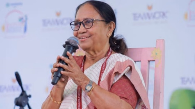 Jaipur:'धर्म, समाज और राजनीति ने महिलाओं से बिना सवाल आज्ञाकारिता की अपेक्षा की', Jlf में बोलीं बानू मुश्ताक - Religion Society And Politics Have Expected Unquestioning Obedience From Women Said Banu Mushtaq At Jlf In Jai