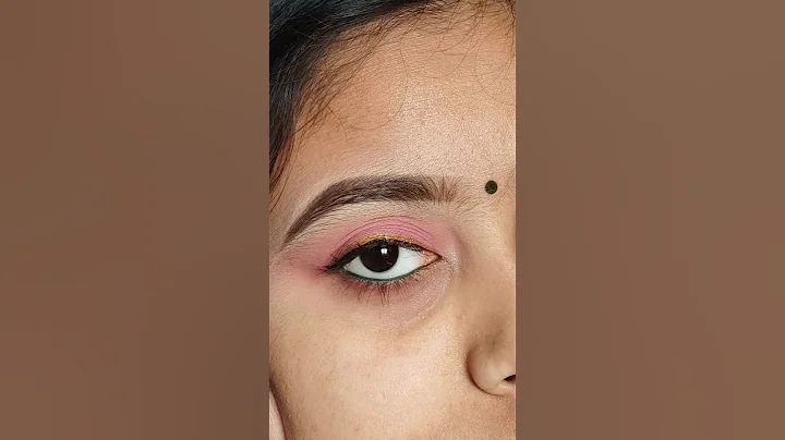 Golden Liner Changed Everything✨| Day 11 Easy Eye Makeup #MakeupShorts #Day11Makeup #2PalettesSeries