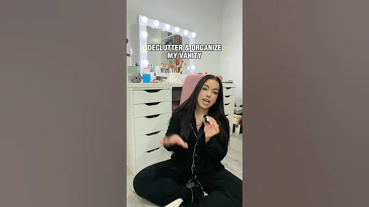 Declutter & organize my vanity✨ #organize #declutter #makeup #skincare