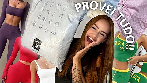 I bought gym clothes from Shein, opened them and tried them all on!!