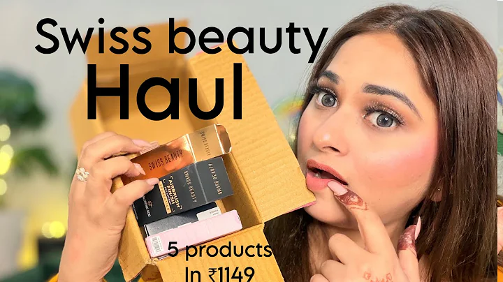 😍 Swiss Beauty Makeup Haul | 5 Products in ₹1149 | Budget Makeup Review  #swissbeauty #makeuphaul