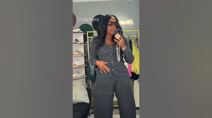 طقم ملابس محبوك بواسطة قطعتين عبر وول مارت (يباع منفصلاً) #أزياء_وول_مارت