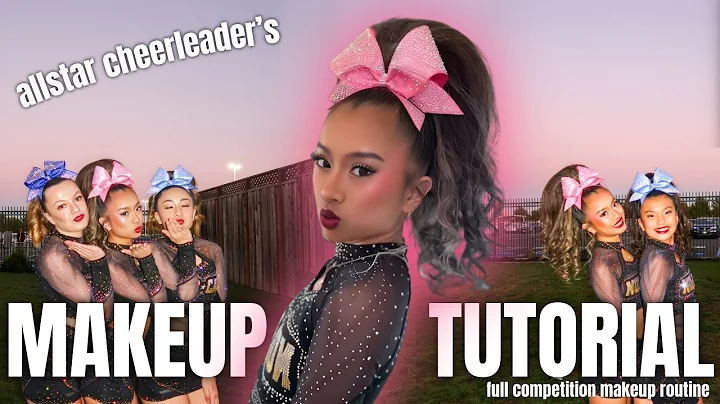 مكياج تشكيلة التشجيع + درس تعليمي لتسريحة ذيل الحصان الأنيقة! | جهزي نفسكِ لمسابقة التشجيع