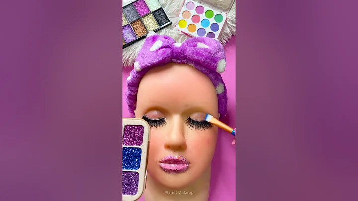 ASMR Satisfying with Unboxing & Review Mannequin Makeup Blue glow Skincare Sounds Video Fast No talk