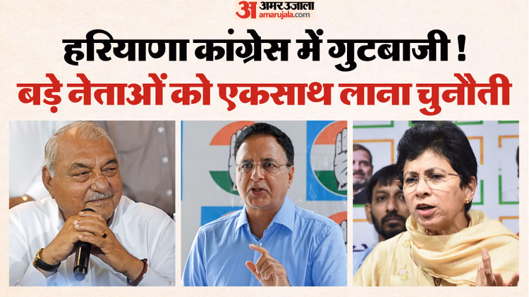 कांग्रेस में गुटबाजी की जड़ गहरी:वरिष्ठ नेताओं के बीच खींचतान बनी हाईकमान के लिए चुनौती; गुटीय समीकरण हावी - Haryana Politics Factionalism Runs Deep In Haryana Congress News In Hindi
