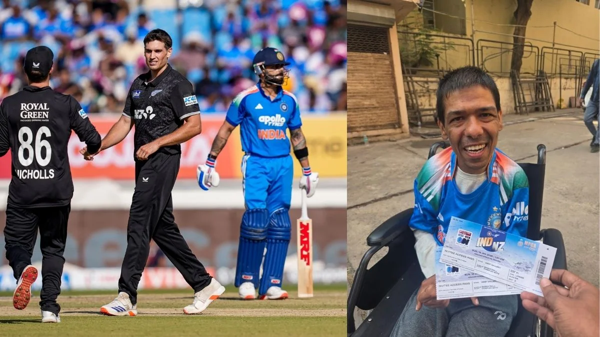 ind vs nz mohan yadav provides match ticket to divyang | Jansatta