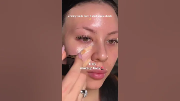 the difference wow🤯 erasing smile lines & dark circles makeup hack✨ #shorts #short #Alexandra